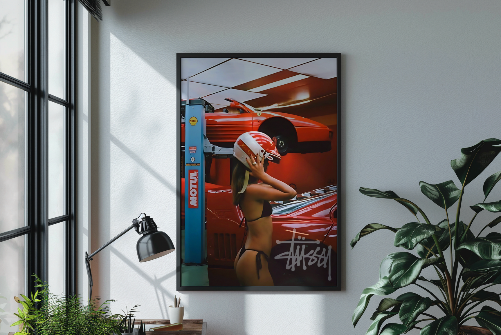 Stussy Ferrari F40 Print - Bedroom Poster