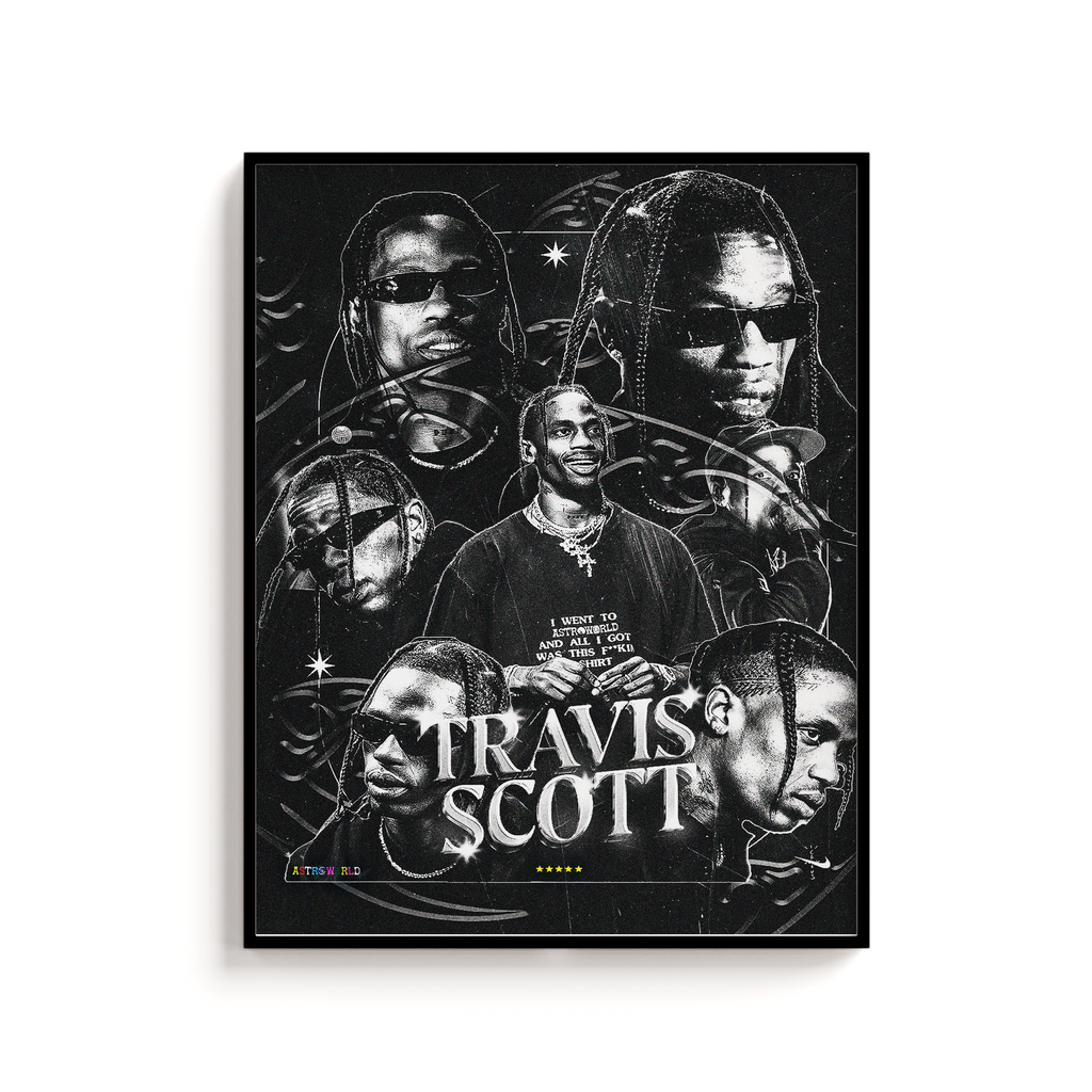 Black Out Astroworld Print | Travis Scott Album Print