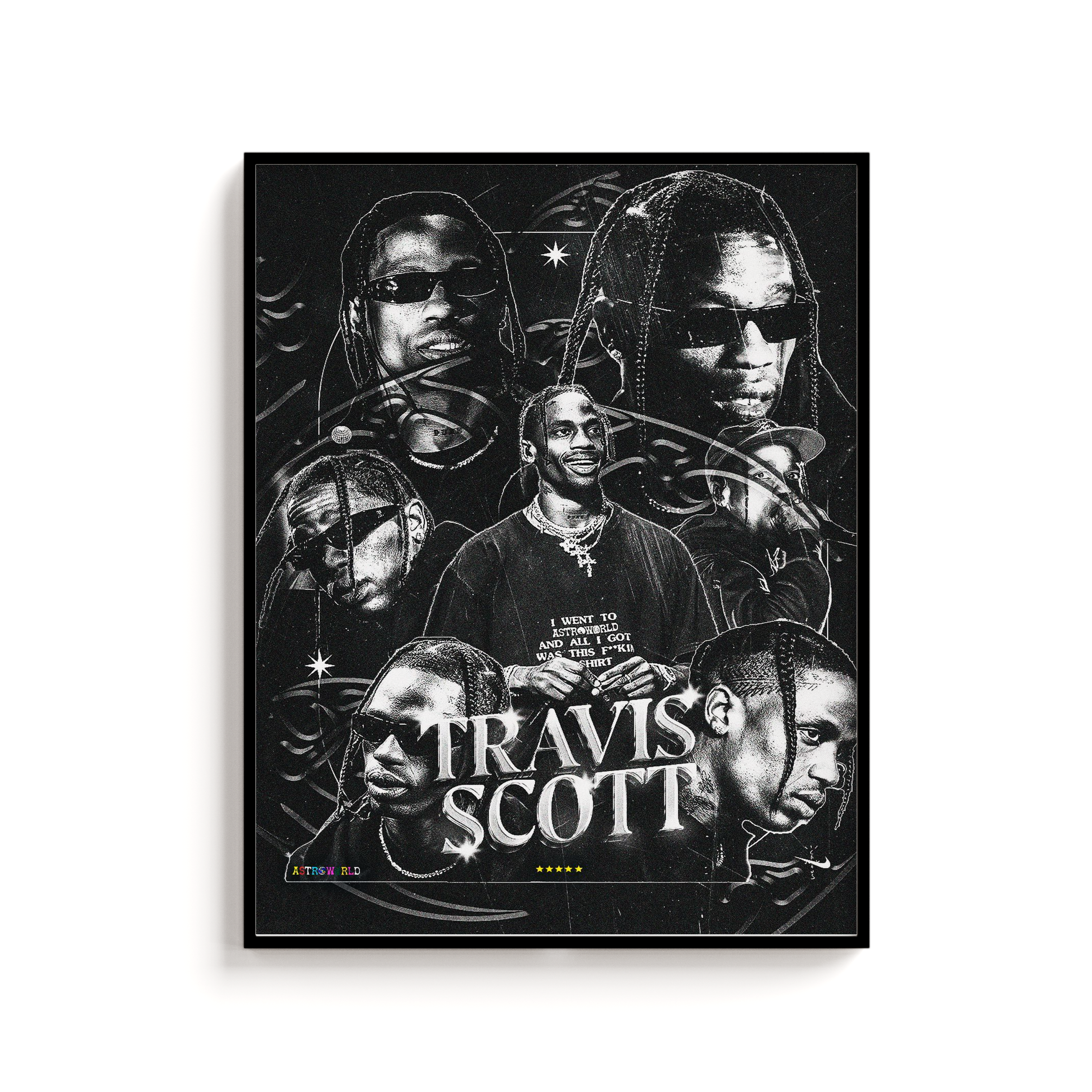 Black Out Astroworld Print | Travis Scott Album Print