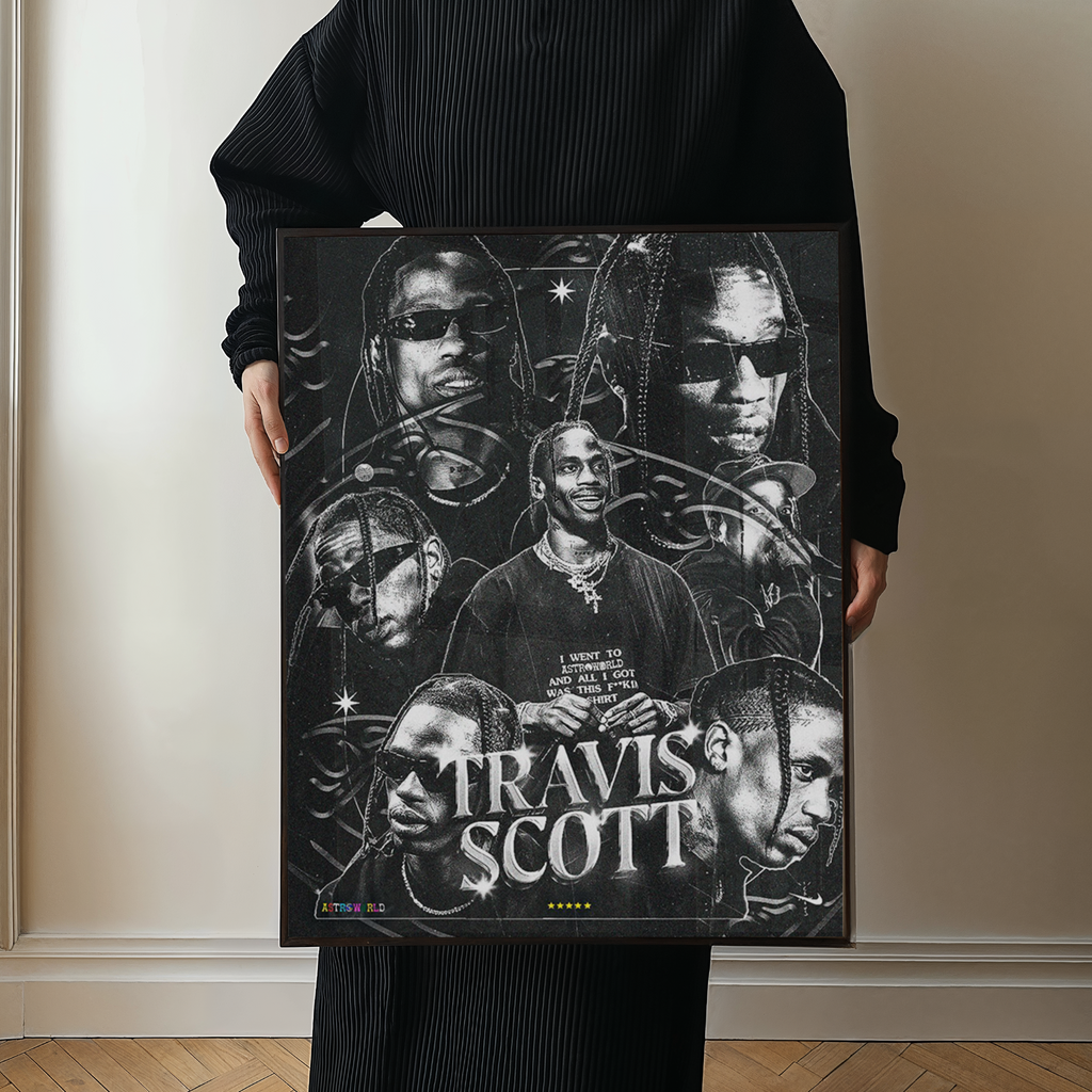 Black Out Astroworld Print | Travis Scott Album Print
