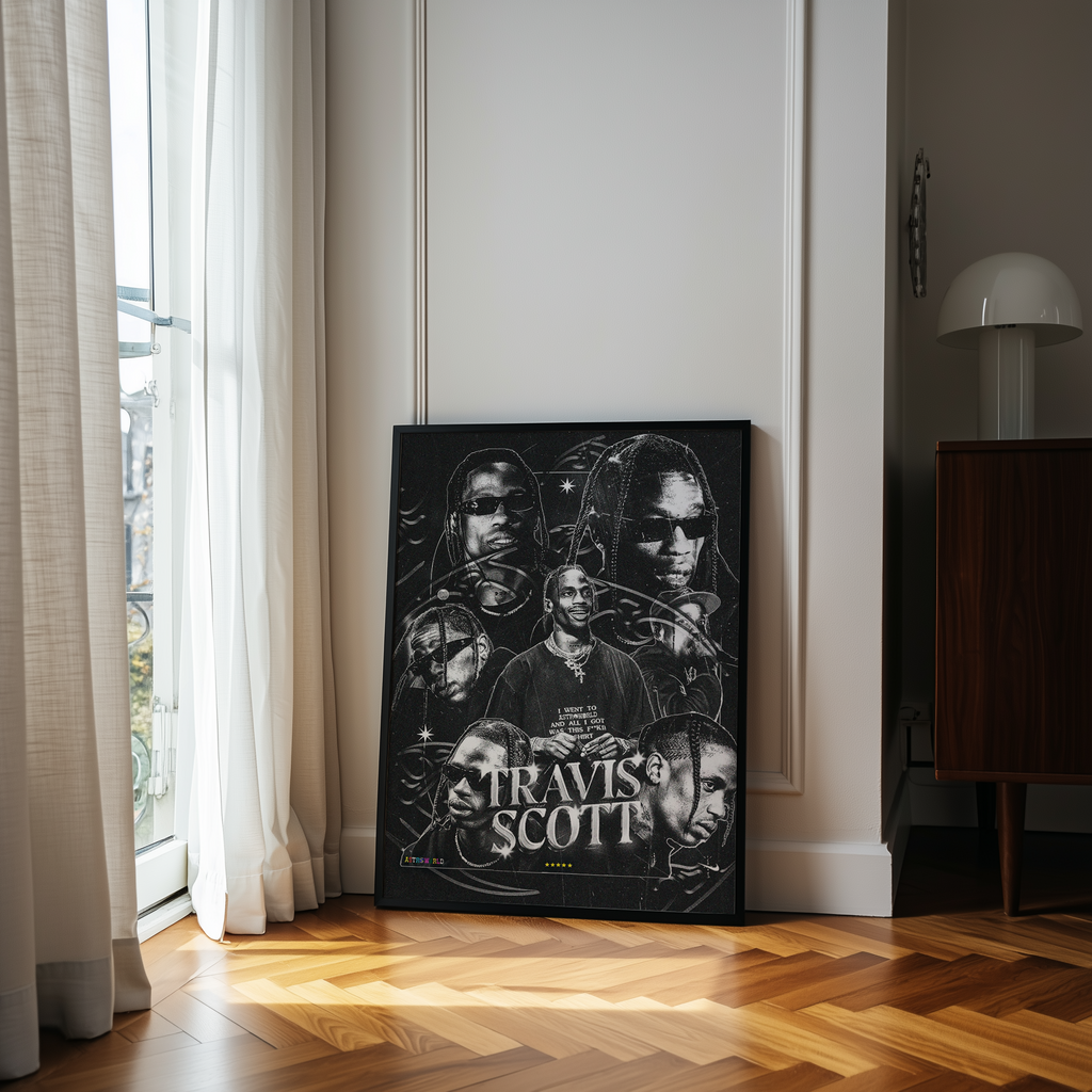 Black Out Astroworld Print | Travis Scott Album Print