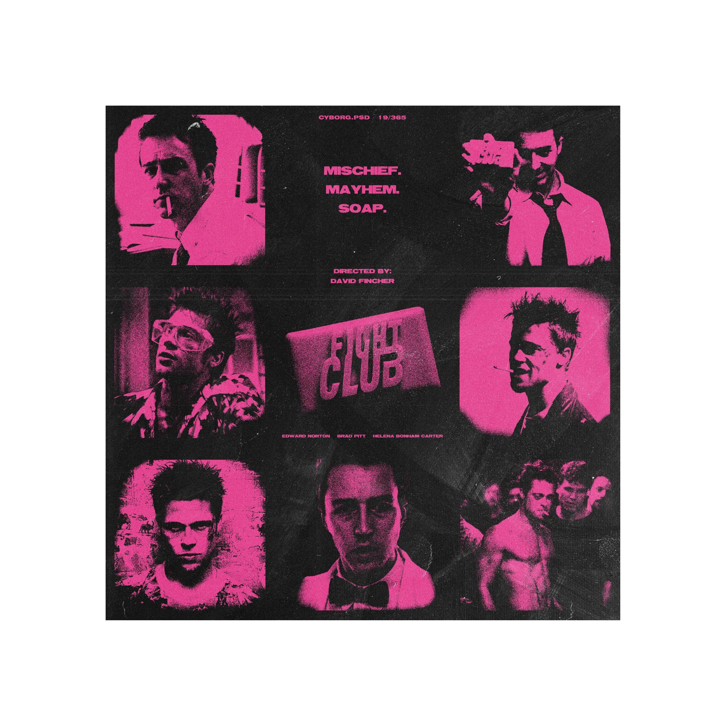Fight Club Movie Poster | Brad Pitt