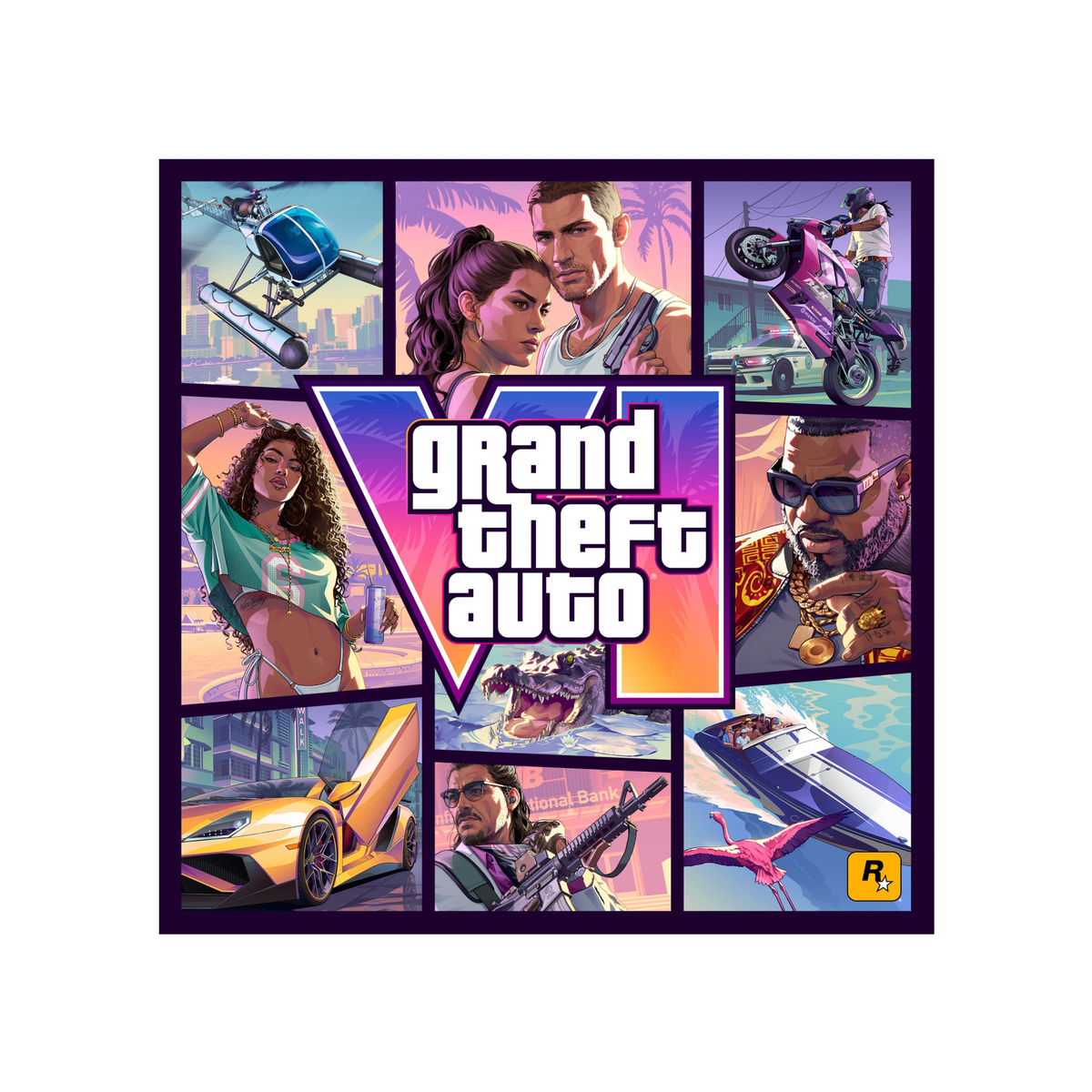 GTA 6 Square Cover Poster | GTA 6 Print