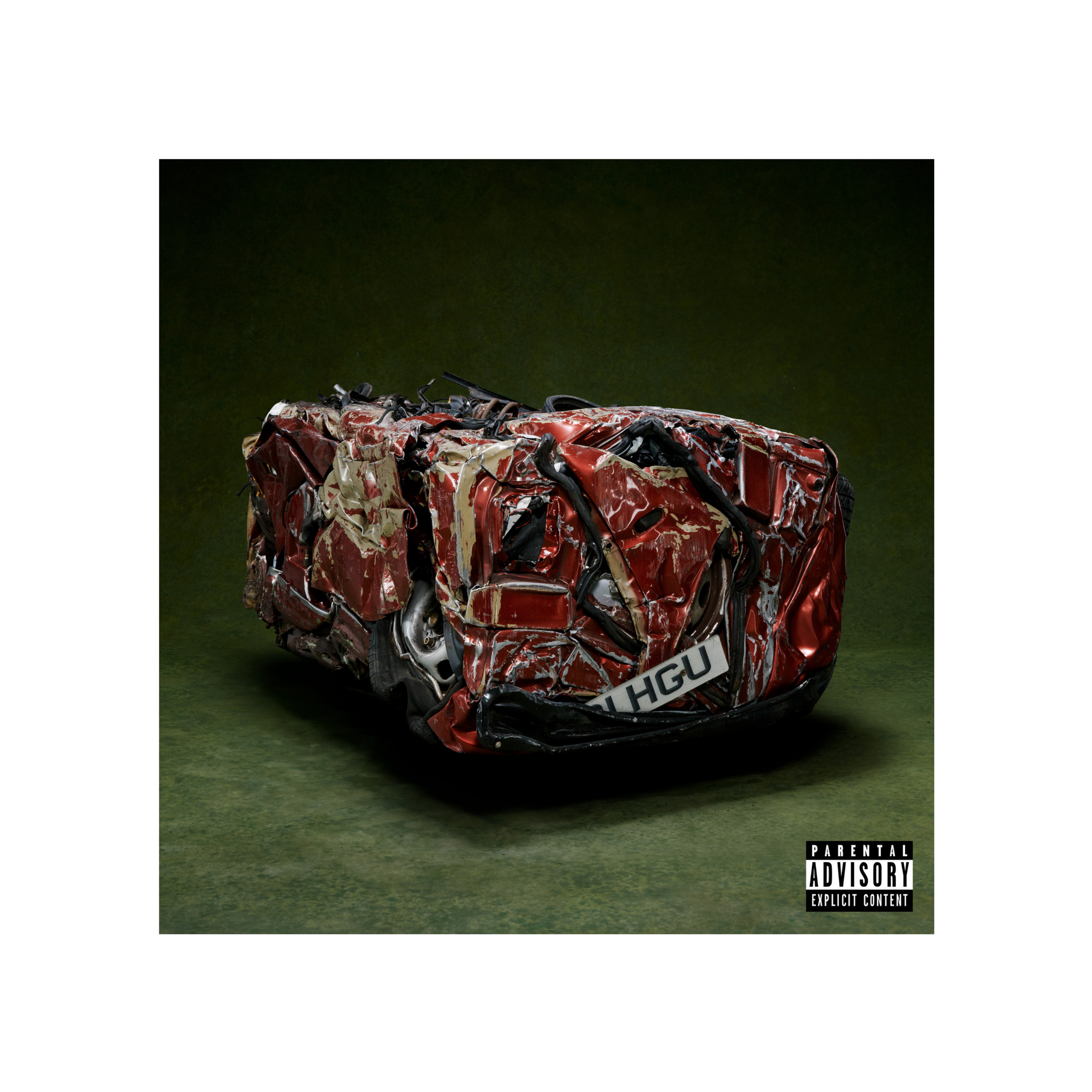 Hugo Crushed Car Album Cover Poster | Loyle Carner Music Print