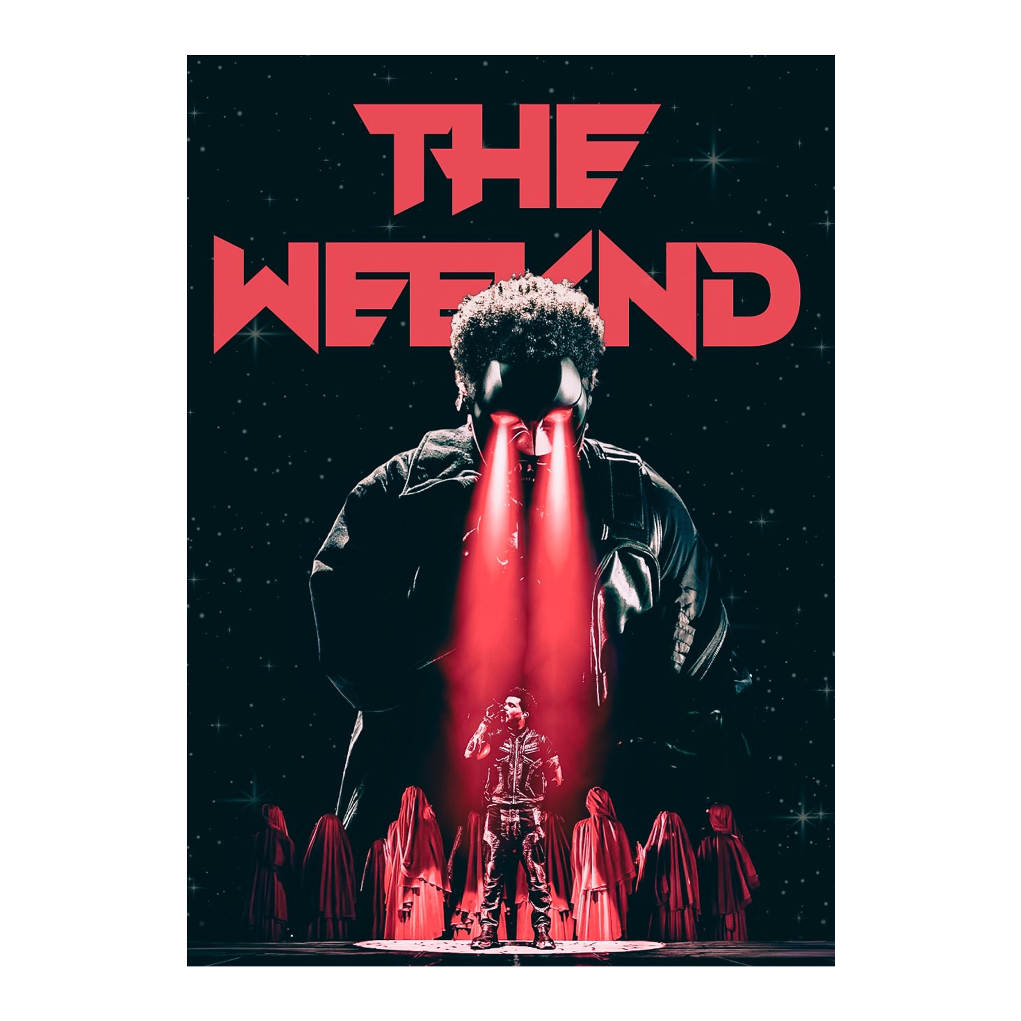The Weekend Lazer Eyes Poster